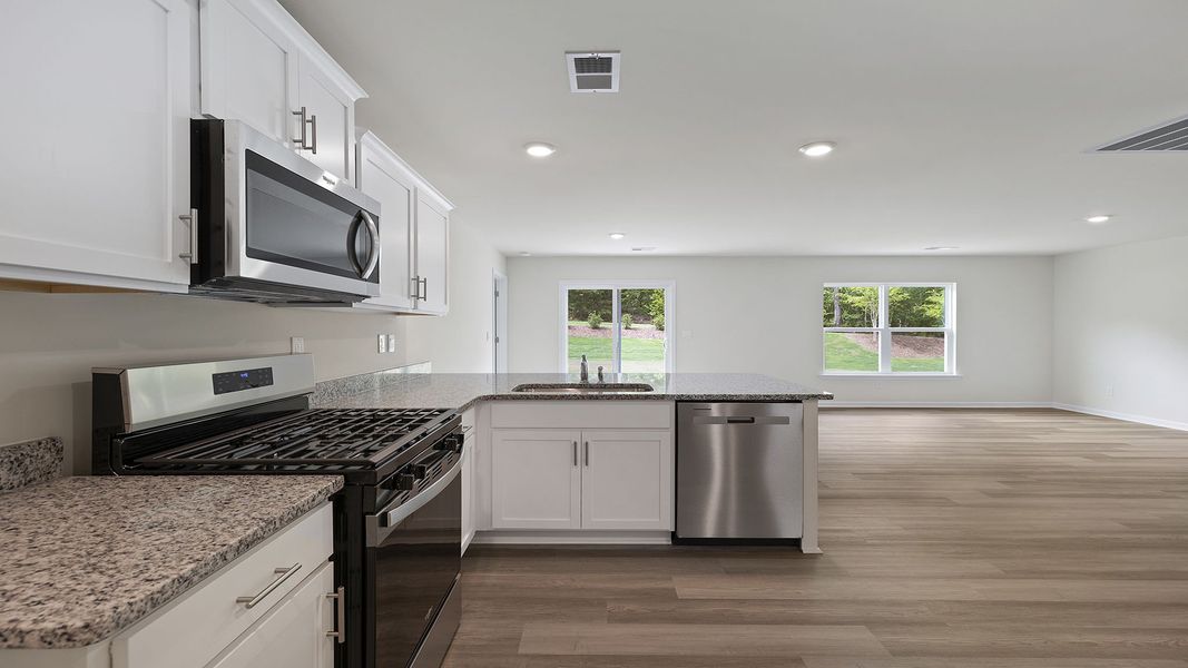 Furnished interior view inside a new home in Bentley Park, Greenwood (Image 6). Furnished interior view inside a new home in Bentley Park, Greenwood (Image 6).