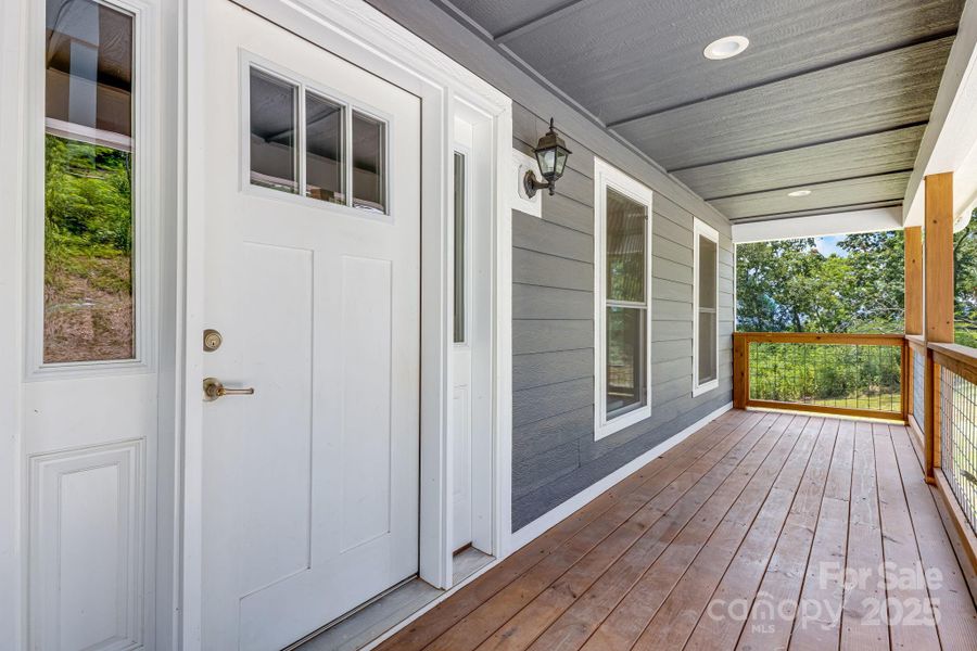 Exterior details and patio area of a home in , Asheville (Image 4).