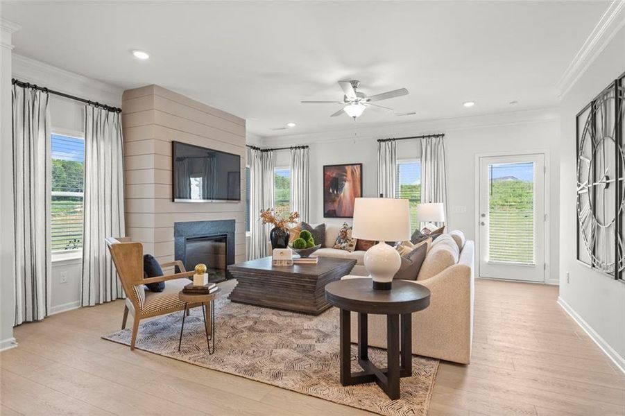 Furnished interior view inside a new home in Laurel Creek, Calhoun (Image 3).