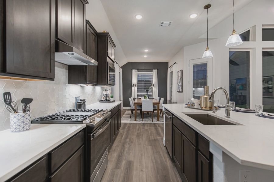 Representative furnished interior of a home built from the Brody by Chesmar Homes in Esperanza 60's, Boerne (Image 11).
