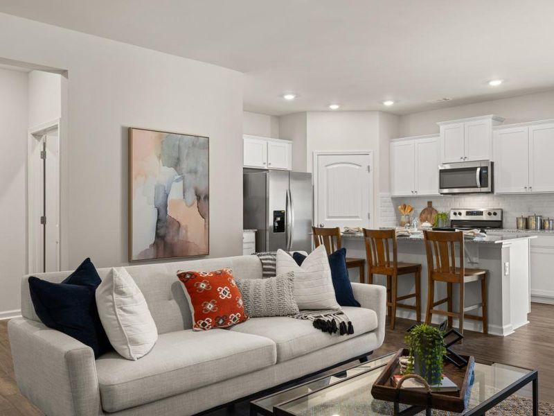 Furnished interior view inside a new home in Mountain Park, Dahlonega (Image 21). Furnished interior view inside a new home in Mountain Park, Dahlonega (Image 21).