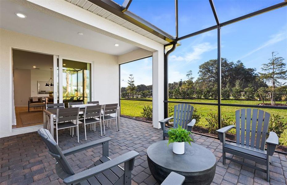 Exterior details and patio area of a home in BeachWalk by Manasota Key, Englewood (Image 18).