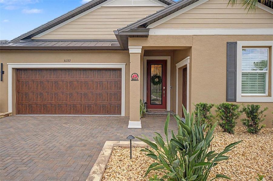 Exterior details and patio area of a home in Mirada Active Adult, San Antonio (Image 27). Exterior details and patio area of a home in Mirada Active Adult, San Antonio (Image 27).
