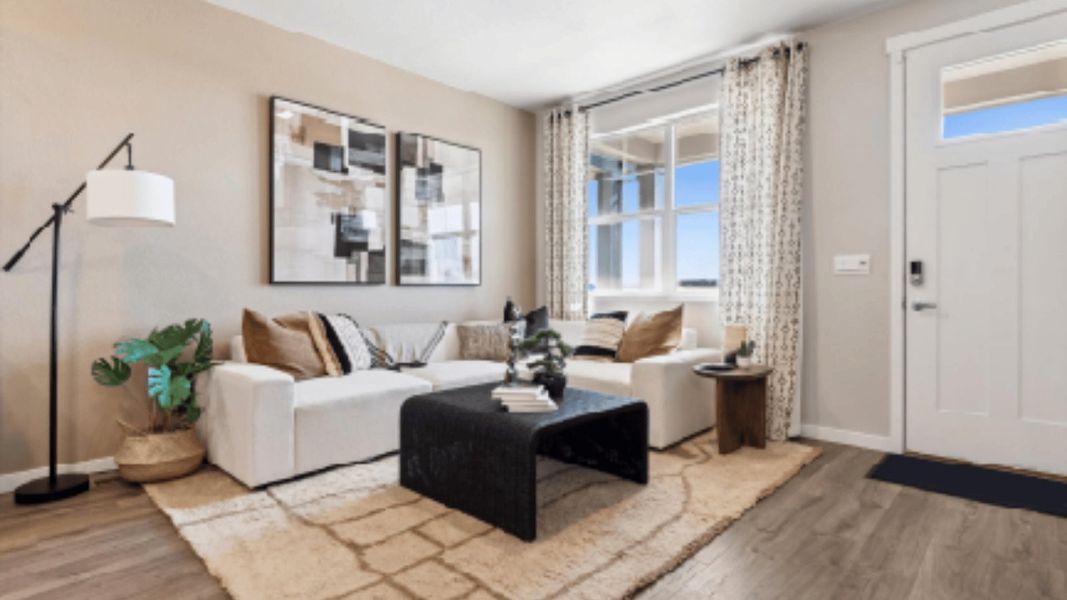 Furnished interior view inside a new home in Horizon Uptown, Aurora (Image 4).