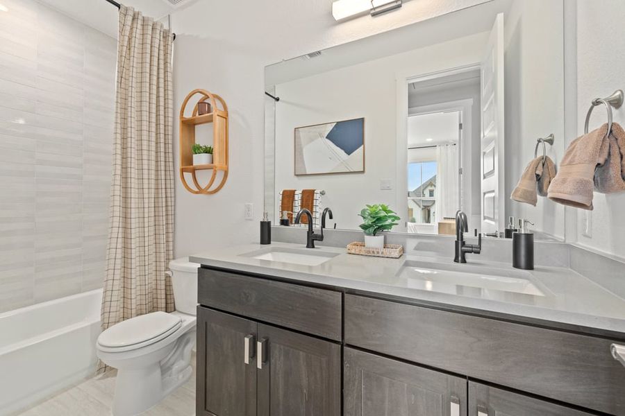 Furnished interior view inside a new home in Arbor Collection At Park Central, Georgetown (Image 33). Furnished interior view inside a new home in Arbor Collection At Park Central, Georgetown (Image 33).