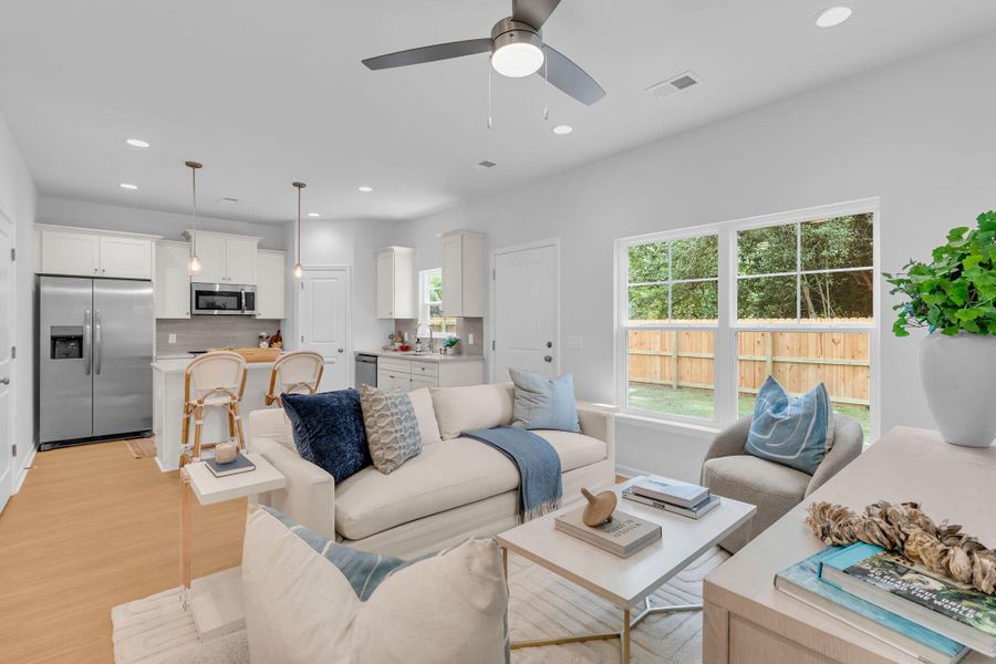 Furnished interior view inside a new home in , Summerville (Image 8). Furnished interior view inside a new home in , Summerville (Image 8).