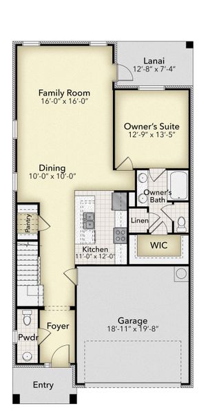 2D floor plan layout of this home in St. John's Preserve, Palm Bay, FL (Image 2). 2D floor plan layout of this home in St. John's Preserve, Palm Bay, FL (Image 2).
