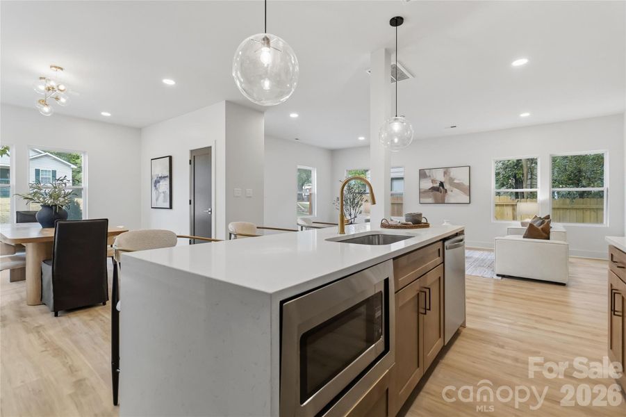 Furnished interior view inside a new home in , Charlotte (Image 9).