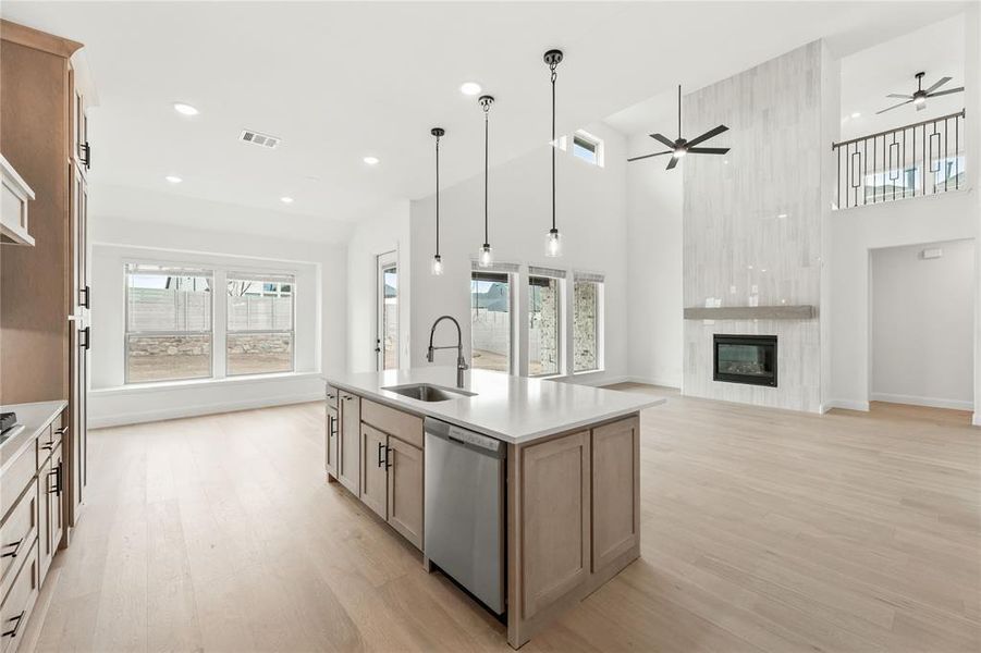 Furnished interior view inside a new home in Painted Tree, McKinney (Image 20).