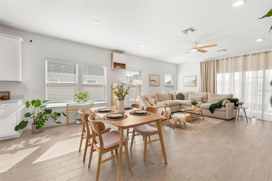 Furnished interior view inside a new home in Country Lane Estates, Williston (Image 6).