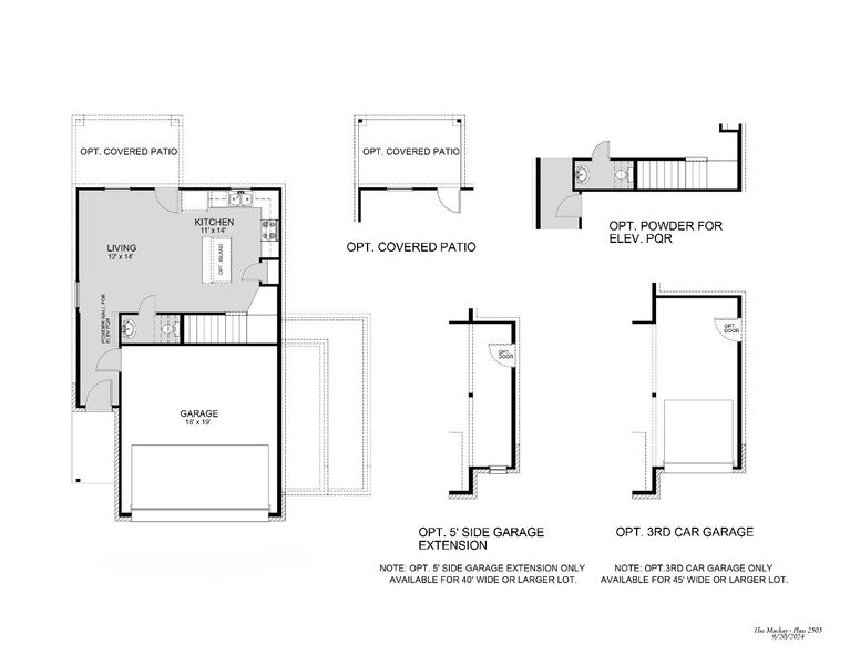 2D floor plan layout for the The Mackay by Legend Homes in Ridgeland Hills, Willis, TX (Image 3).