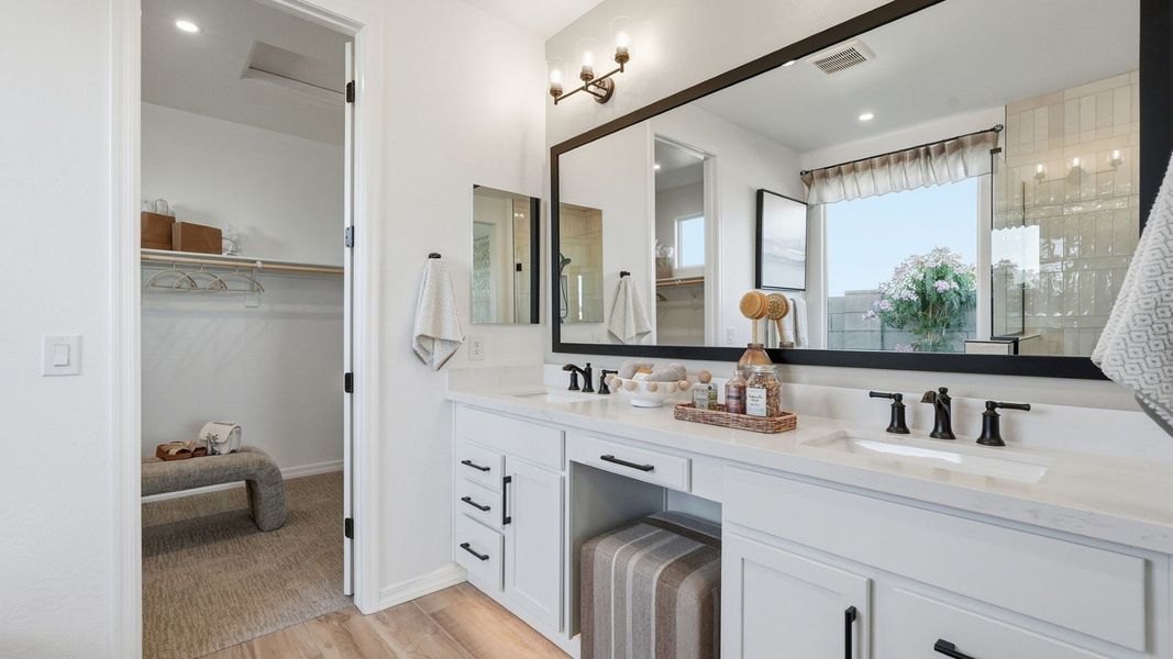 Representative furnished interior of a home built from the Bluebell by DRB Homes in Apache Farms, Buckeye (Image 25).