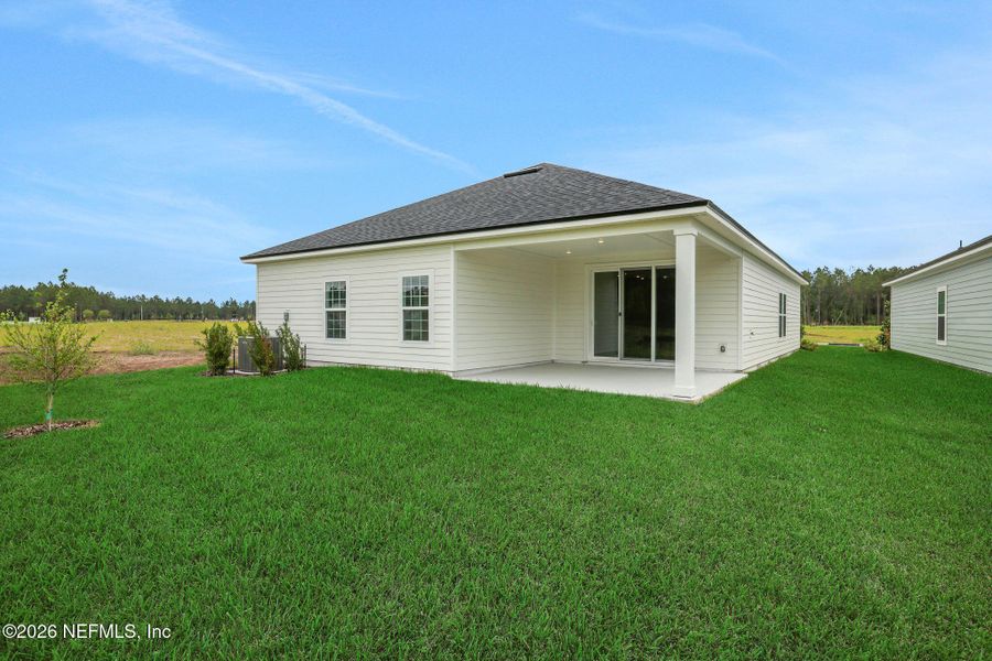 Exterior details and patio area of a home in Amberly, Green Cove Springs (Image 4). Exterior details and patio area of a home in Amberly, Green Cove Springs (Image 4).