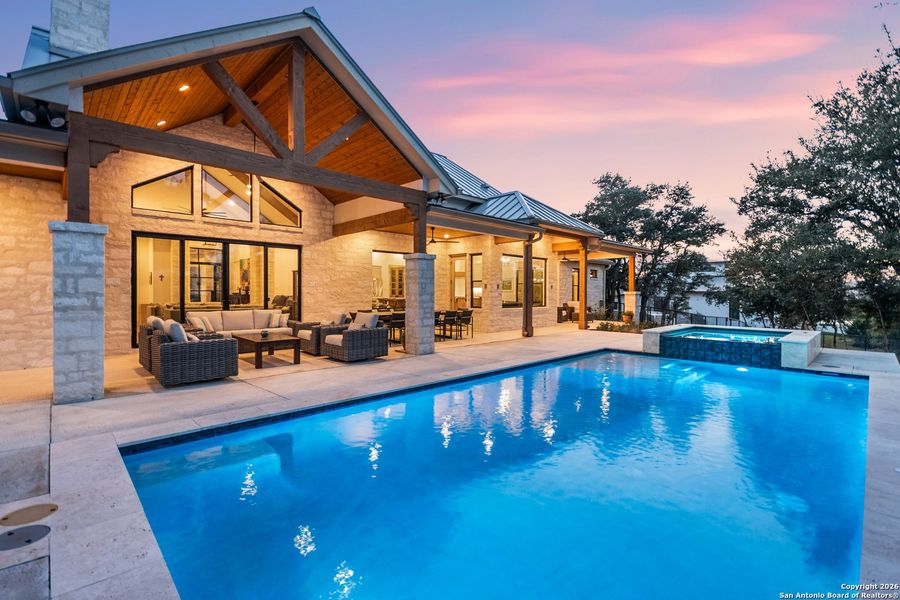 Exterior details and patio area of a home in , Boerne (Image 21).
