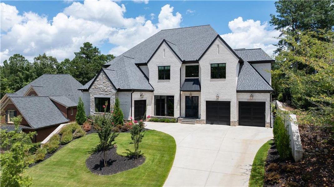 Front exterior of a new home in , Acworth, GA, highlighting curb appeal (Image 1).