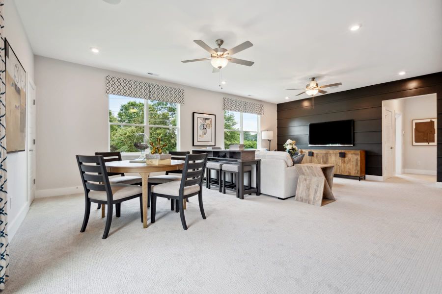 Representative furnished interior of a home built from the Stowe by Tri Pointe Homes in Seven Oaks, Belmont (Image 16).