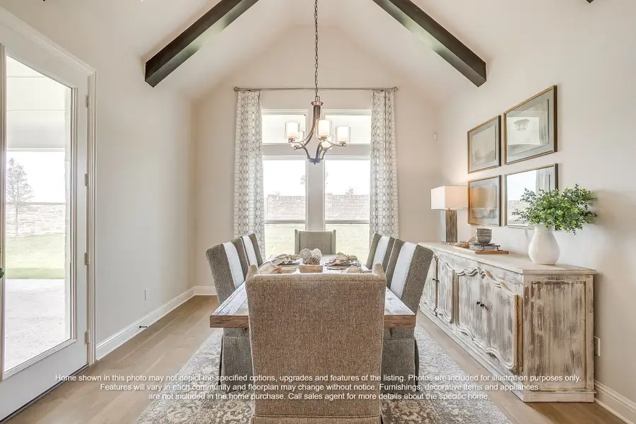 Furnished interior view inside a new home in Byrum Ranch - 1 Acre Lots, Maypearl (Image 7).