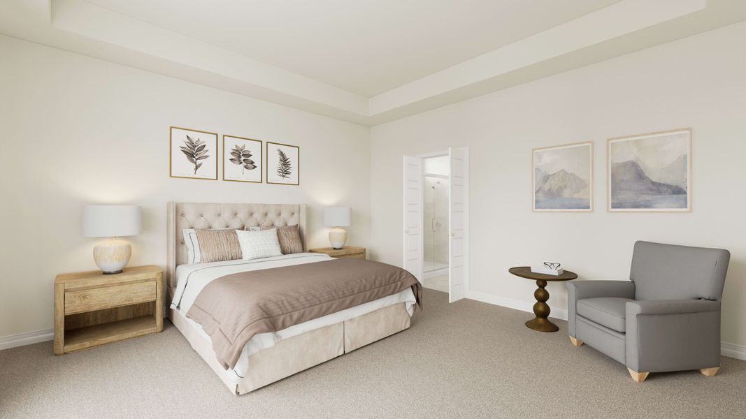 Representative furnished interior of a home built from the Lantana by Tri Pointe Homes in Mason Woods, Cypress (Image 8).