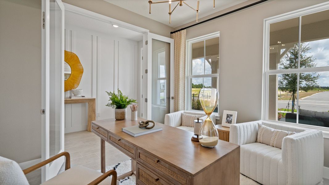 Representative furnished interior of a home built from the Sweetgum by DRB Homes in Trailside, Mount Dora (Image 11).