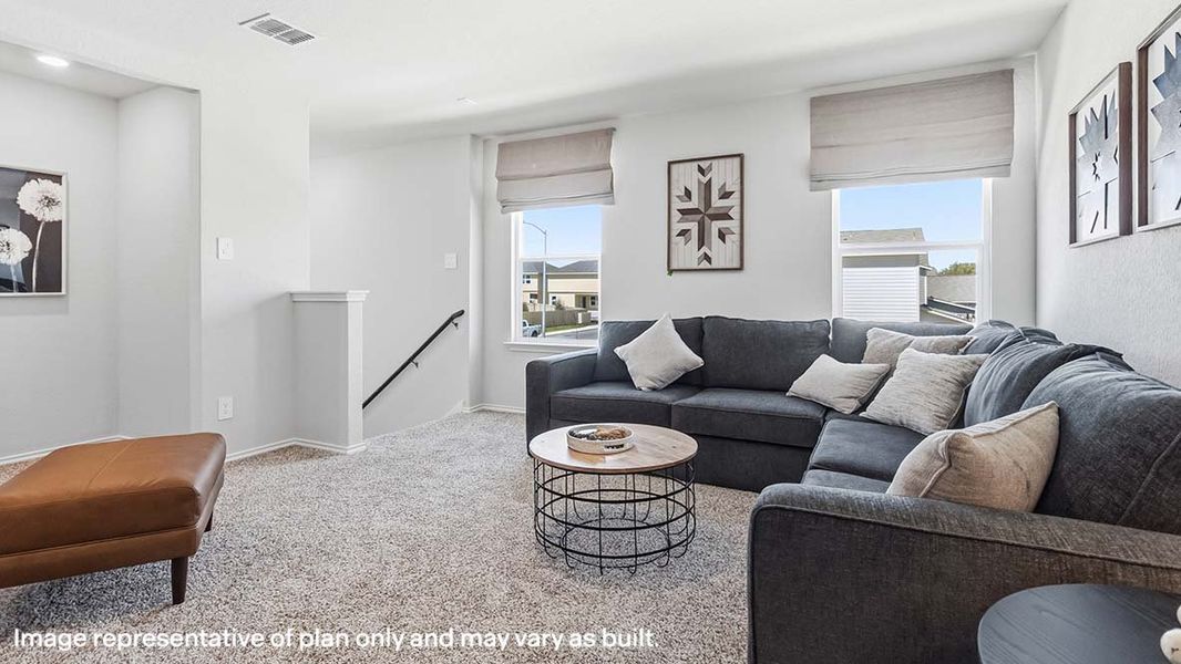 Furnished interior view inside a new home in Winding Creek, New Braunfels (Image 31). Furnished interior view inside a new home in Winding Creek, New Braunfels (Image 31).