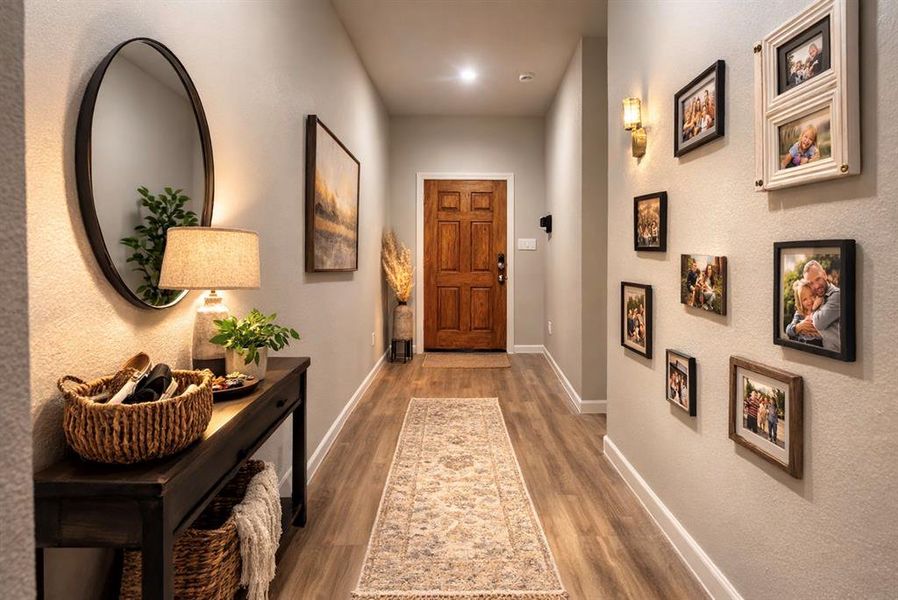 Entryway featuring tile finished floors