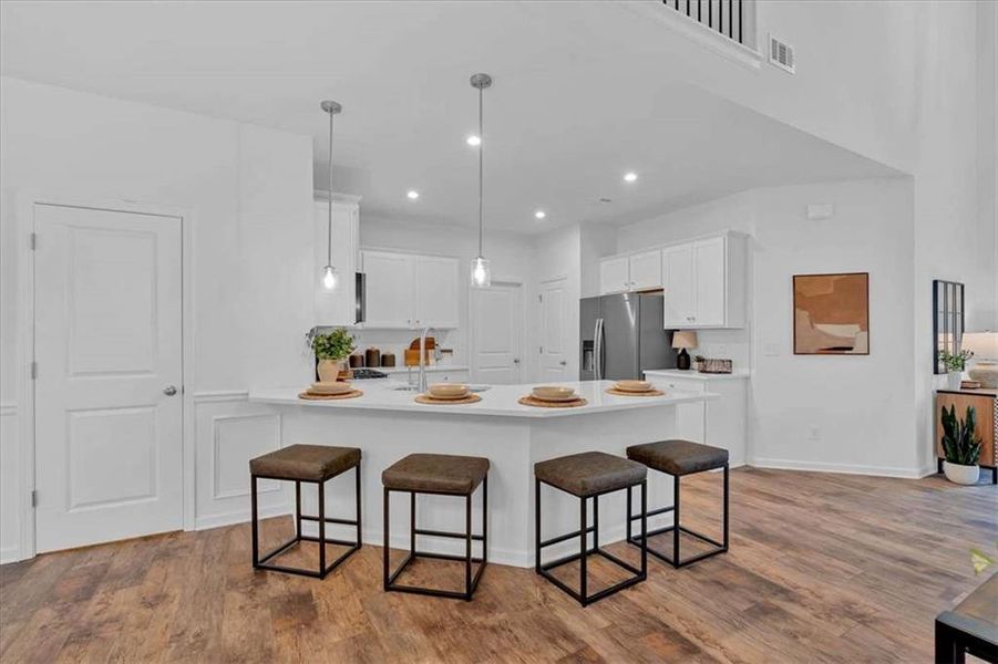 Furnished interior in a model home at The View at Groover's Lake in Lithia Springs (Image 31).