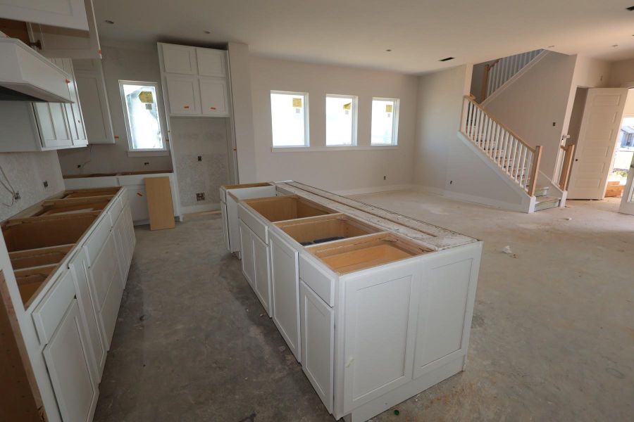 In-progress construction of a new home in Elyson - Grove Row Collection, Katy, TX (Image 7).