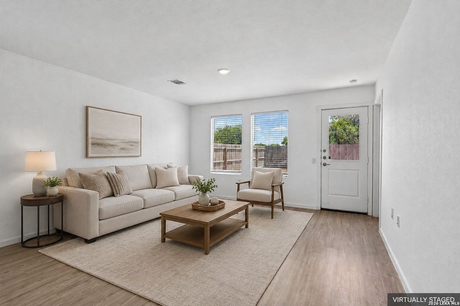 Furnished interior view inside a new home in Valle Sol, Von Ormy (Image 9).
