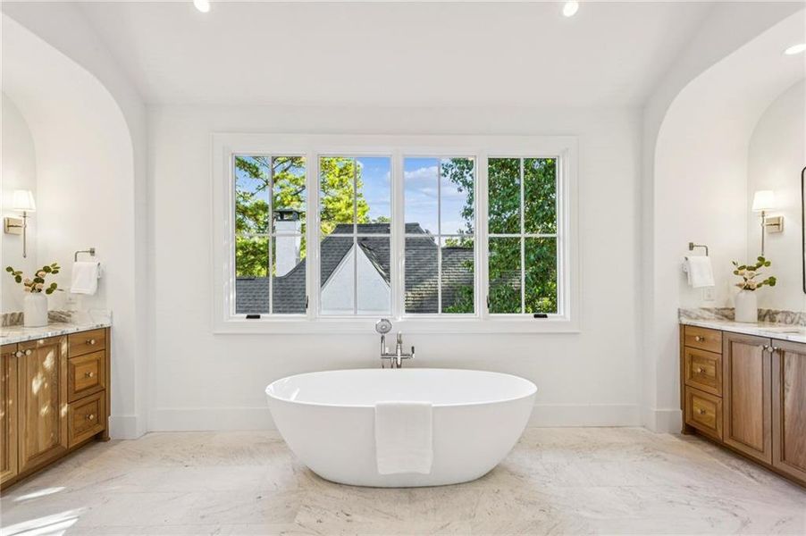 Furnished interior view inside a new home in , Atlanta (Image 10).