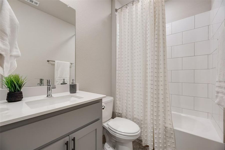 Furnished interior view inside a new home in , Denton (Image 11).