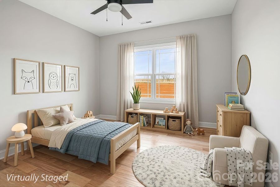 Second bedroom virtually staged
