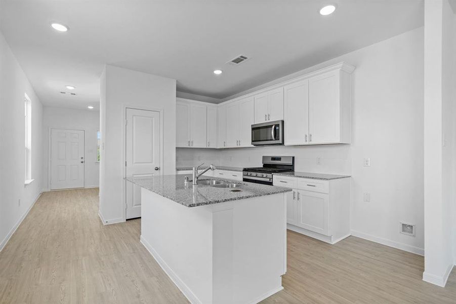 Furnished interior view inside a new home in Peppervine, Porter (Image 7). Furnished interior view inside a new home in Peppervine, Porter (Image 7).