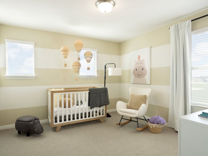 Furnished interior view inside a new home in Prairie Winds - Boulevard Collection, Hutto (Image 13).