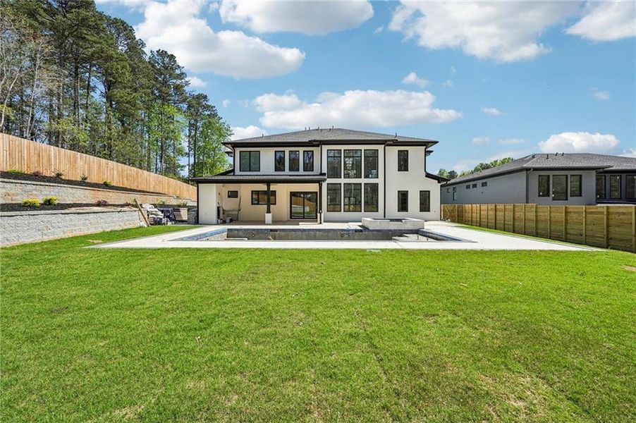 Exterior details and patio area of a home in , Sugar Hill (Image 39).