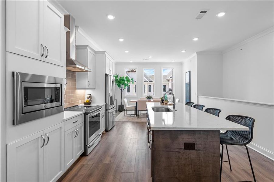 Furnished interior view inside a new home in Waterside Condos, Peachtree Corners (Image 33).