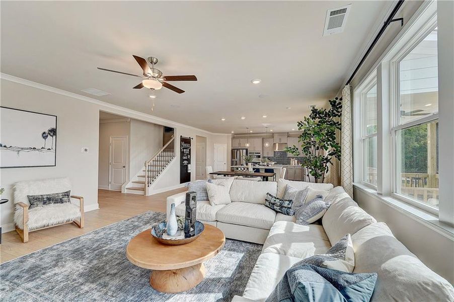 Furnished interior view inside a new home in Bailey Fence, Dacula (Image 13).