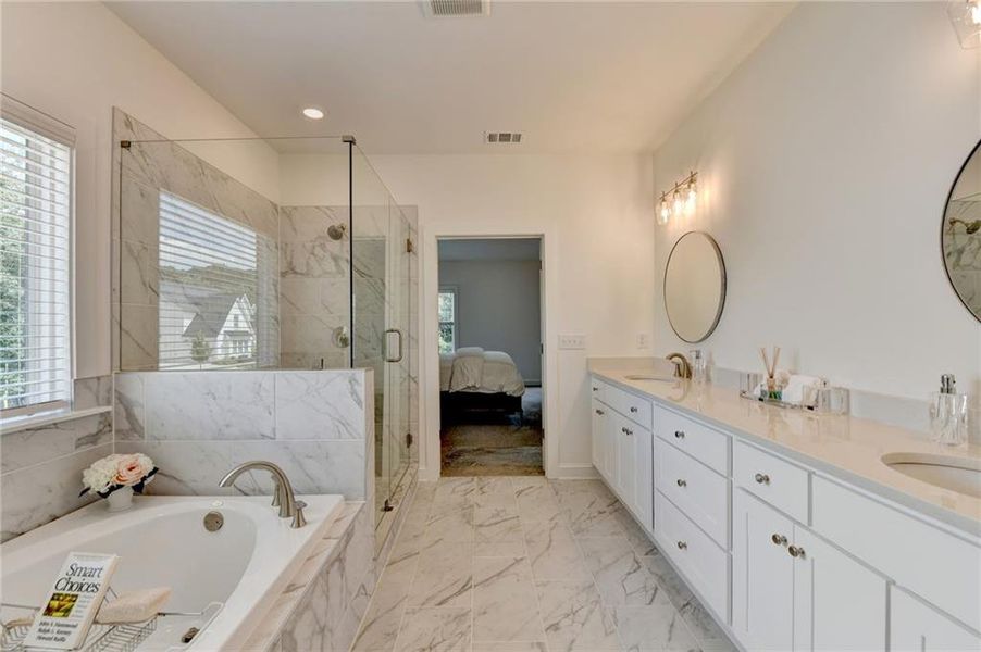 Furnished interior view inside a new home in Long Hollow Landing, Gainesville (Image 14).