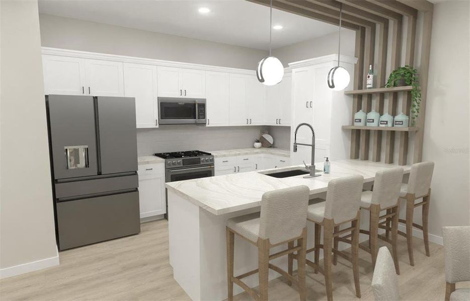 Furnished interior view inside a new home in , Longwood (Image 5).