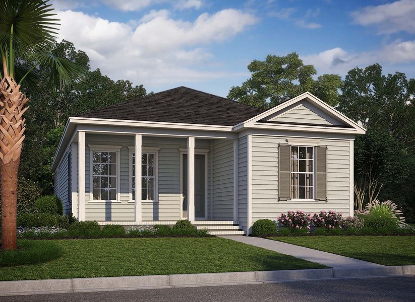 Representative exterior photo of a completed home built from the Witherbee by Ashton Woods in Midtown at Nexton, Summerville, SC (Image 22).