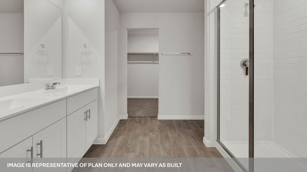 Furnished interior view inside a new home in Whisper South, San Marcos (Image 12).