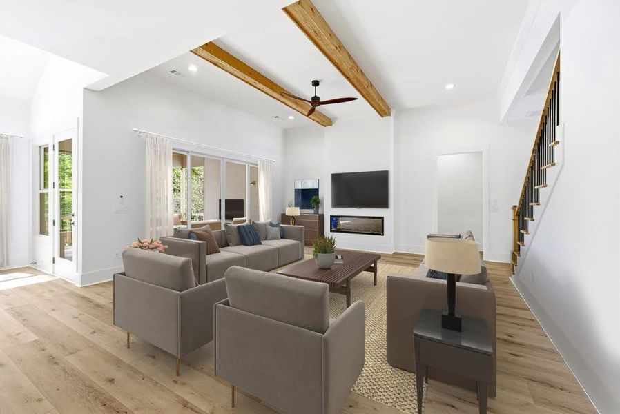 Furnished interior view inside a new home in , Jefferson (Image 8).