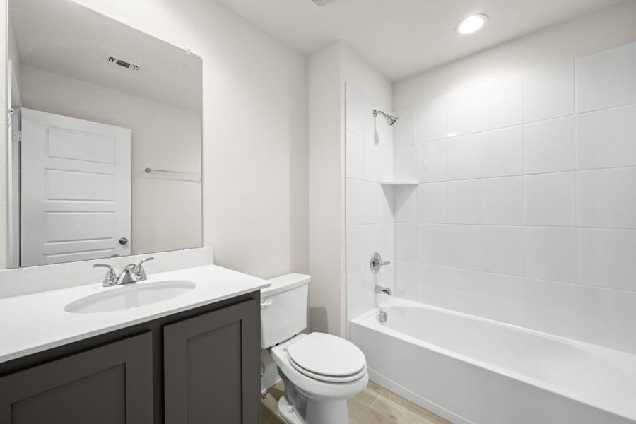 Representative exterior photo of a completed home built from the Walden by Impression Homes in Timberbrook, Justin, TX (Image 20).