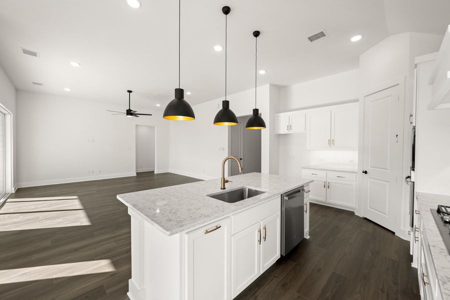 Furnished interior view inside a new home in Bridgewater, Midlothian (Image 11).