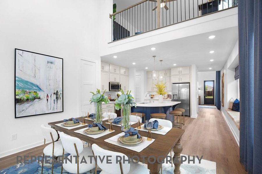 Furnished interior view inside a new home in Santa Rita Ranch, Liberty Hill (Image 27).