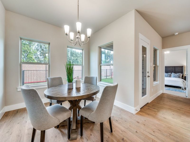 Representative furnished interior of a home built from the Messina by Ladera Texas in Ladera at Tavolo Park, Fort Worth (Image 24). Representative furnished interior of a home built from the Messina by Ladera Texas in Ladera at Tavolo Park, Fort Worth (Image 24).