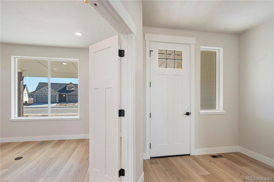 entry way and main floor office/bedroom