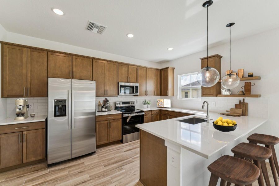 Furnished interior view inside a new home in , Fort Pierce (Image 12).