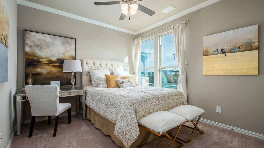 Representative furnished interior of a home built from the Verona 2 by Epcon Communities in Ladera Prosper, Prosper (Image 9).