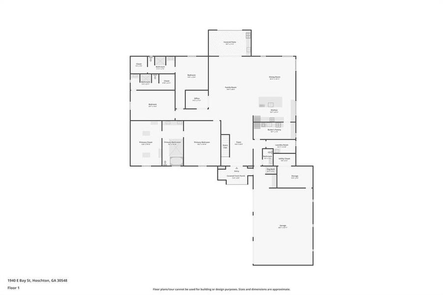 2D floor plan layout of this home in , Hoschton, GA (Image 5).