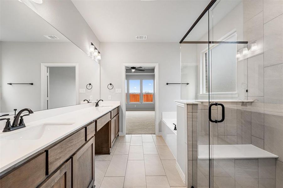 Furnished interior view inside a new home in Northstar, Haslet (Image 6).